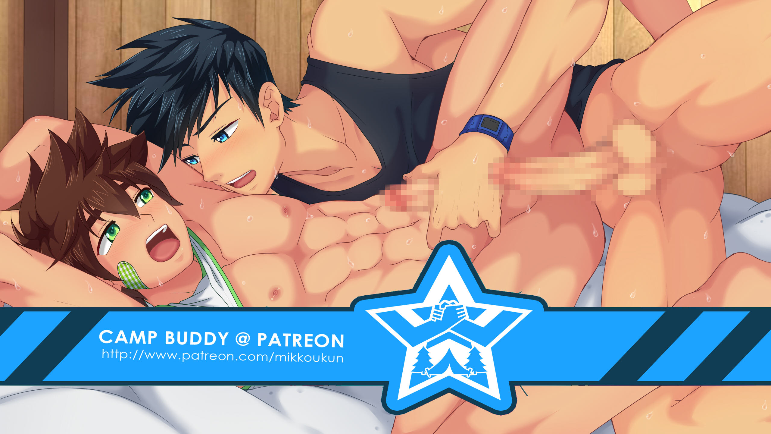 CG/Art] Mikkoukun ミッコウクン (Black Monkey Pro) – Patreon 2017 February: Camp  Buddy (Keitaro Nagame x Natsumi Hamasaki) - Adult Digital Downloads